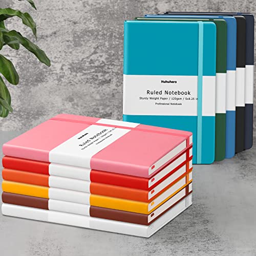 10 Pack Lined Notebook Journals for Writing, Ruled 5.25"×8.25", Navy Blue - color: Navy Blue, size: 10
