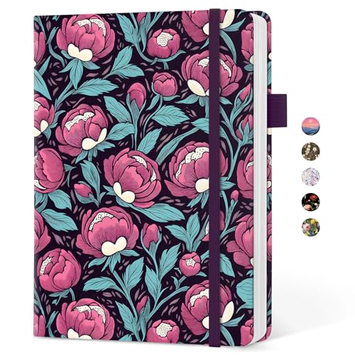 Taja Aesthetic Lined Journal for Women, Pretty Notebooks for Work & Study - color: C-Blossom Reverie