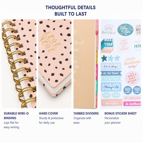 WORLD TRAVELER Academic Planner School Organizer Jul 2026-Dec 2027, 7"x9" - color: Animal Print