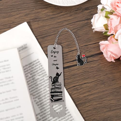 Cat Bookmark, Zinc Alloy Cute Kitten Themed Book Marker with Kitten - style: Butterfly Cat 2