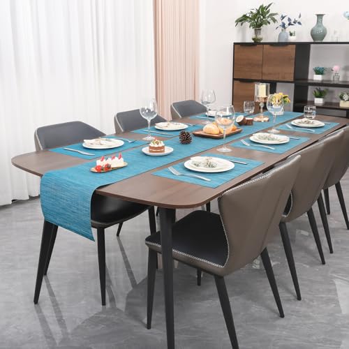 Myir JUN Placemats Set of 4 Kitchen and Dining Table Placemats - color: Blue, size: Set of 4