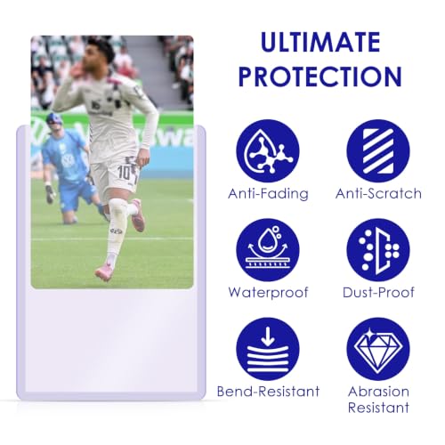 200 Pack Card Sleeves Hard Plastic, 3" x 4" Trading Card Holder