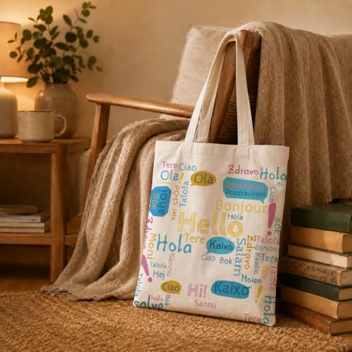 Funny Canvas Tote Bag, Reusable Shoulder Grocery Bag, Holiday Gift Bags for Friends, 13.7x15.7 inch - color: Style 28