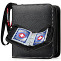 GEAoffice 1 Pocket Mini Trading Card Binder Holds 80 Cards, Black - color: Black-1 Pocket