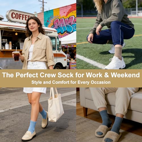 Women's Cotton Quarter Crew Socks - color: 29 Multicolor - 7 Pairs