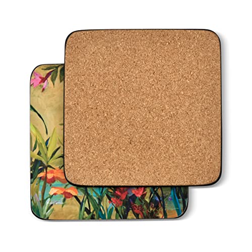 Pimpernel Coasters One Size Multicolor - size: 4" x 4" Square, style: Martha's Choice