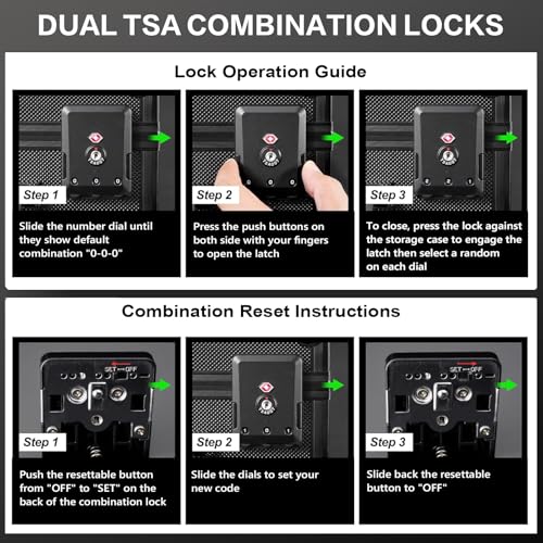 Graded Card Storage Box, TSA Lock 3-Row Travel Case for PSA - size: medium