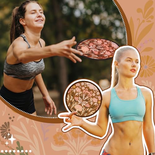 Gejoy 24 Pcs Dawn Dusk Foldable Flying Disc Fans, SummerHand Fans 8 Styles - color: Dawn Dusk