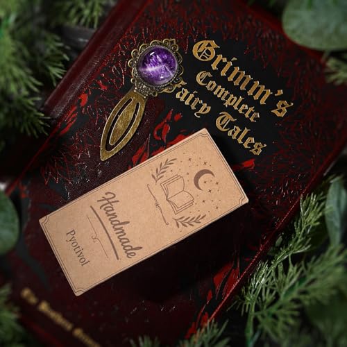 4Pcs Vintage Black & Green & Pink & Purple Crystal Bookmark with Natural Crystal Stone - Fantasy Metal Goldstone Bookmark for Reading Women, Men, Book Lovers, Girls and Teachers Bookmarks - color: Black & Green & Pink & Purple