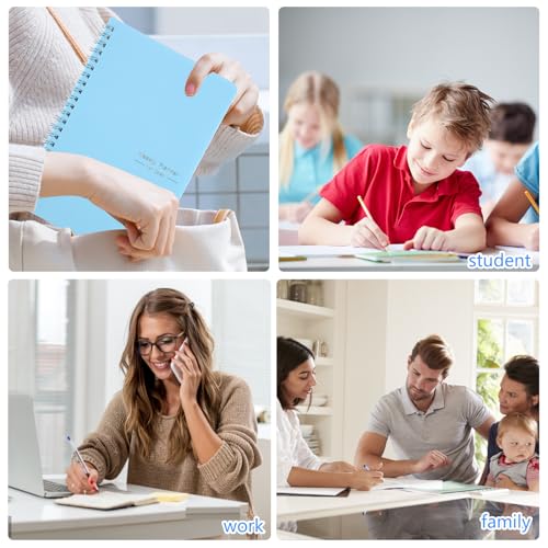 Thboxes A5 Weekly Planner Notebook, 52 Week Undated Journal for Women, Blue - color: Blue Cute