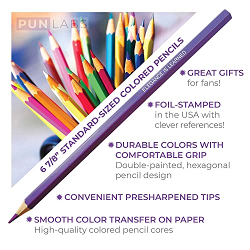 Glam Writes Colored Pencils, 12 Foil-Stamped Gift Set - style: The Real Housewives