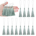 BEL AVENIR 20pcs 5" Silky Floss Carft Tassel Keychain Tassel-Light Blue - color: Light Blue, size: 20pcs