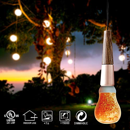 Himalayan Glow 60-Watt Salt Light Bulb - 1 Count, Dimmable, Fits Most Salt Lamps, Warm Ambiance, Room Decor, Home Decor, Energy Efficient, Long Lasting, Relaxation, Gift - style: LED Salt light bulb (Pack of 1)
