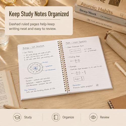 WDXIA Black Cat Reading Cozy Spiral Notebook 5.5x8.3 Inch - color: pattern-11