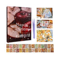 Japanese Sticker Book for Scrapbooking Supplies,Food Stickers for Planner - color: Horizon
