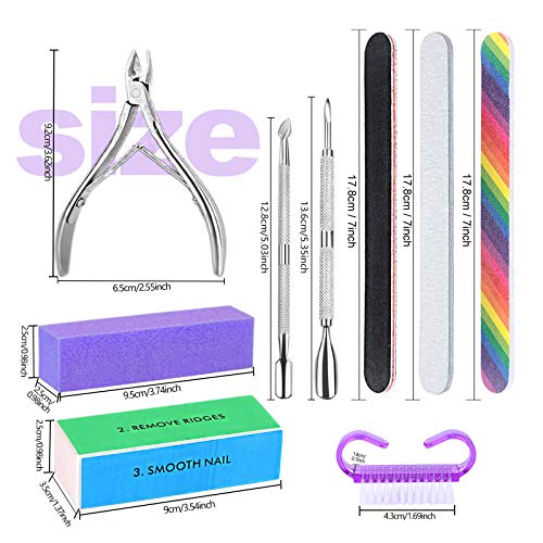 Manicure Nail Files Kit - color: Purple