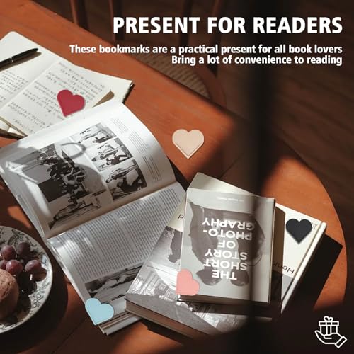 9 Pcs Leather Heart Bookmarks, Cute Heart Bookmarks for Women - size: 9 Pcs (Leather Heart)