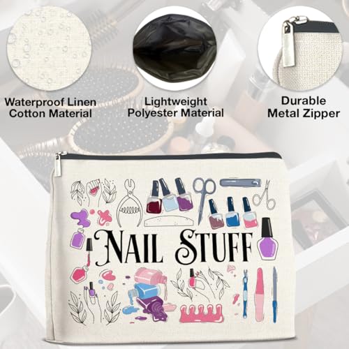 Nail Tech Makeup Bag Gifts for Women Nail Technician Artist - color: J