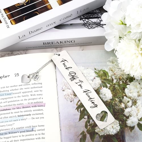 2Pcs Funny Bookmark gift for Women Men Metal Smutty Bookmarks Cute Book Marks Gift for Book Lover Smut Spicy Bookmark Graduation Birthday Gifts Unique Reading Accessories Friend Coworker Teacher Gifts - style: Ab-cute