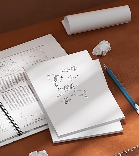 Notepads 4x6 - Blank Memo Pads - 50 Sheets per Notepad - Set of 6, Note Pad - color: White- 6 Pack, size: 4x6