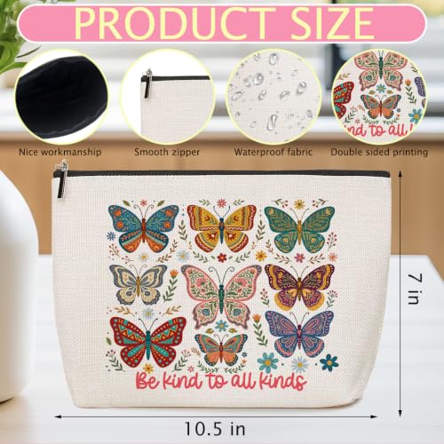 Butterfly Makeup Bag for Women Travel Organizer Pouch Cosmetic Bags 02 - color: Multicolor 1583