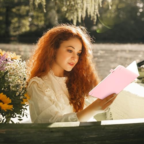 Lined Journal Notebook for Women Cute Leather Journals for Writing - color: Lihgt Pink