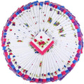 Peryiter 100 Pcs Bulk Handkerchief for Women Vintage Floral Cotton Embroidered Ladies Handkerchiefs