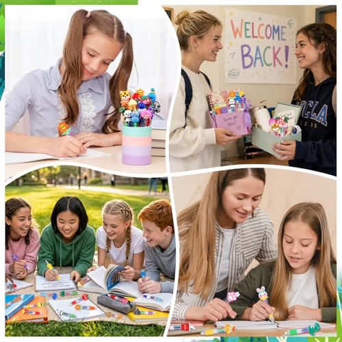 30pcs Mini Multicolor Pens 4-in-1 Cute Fun Pens for Students Teacher Gift - style: Cute-30pcs