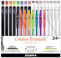 Zebra Pen Creative Set, Zensations, CLiCKART & SARASA Clip, Assorted, 24-Pk - style: Writing Essentials Set