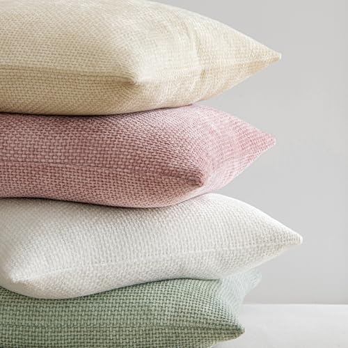 MIULEE Decorative Couch Throw Pillow Covers 16x16 Inch Neutral Cream 2 Pack - color: Cream, size: 16" x 16" (Pack of 2)
