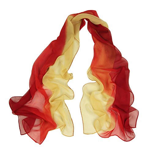 PANTONIGHT Long Chiffon Sheer Scarf Gradient Shaded Colors Lightweight Scarf For Womens - color: Color 089