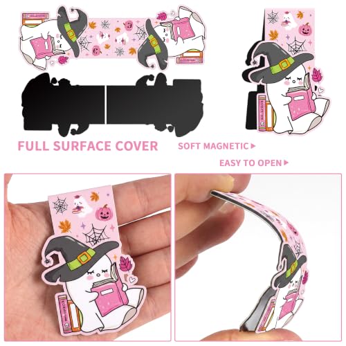 Halloween Magnetic Bookmarks, Cute Ghost Magnet Book Mark for Women - color: Cute Ghost