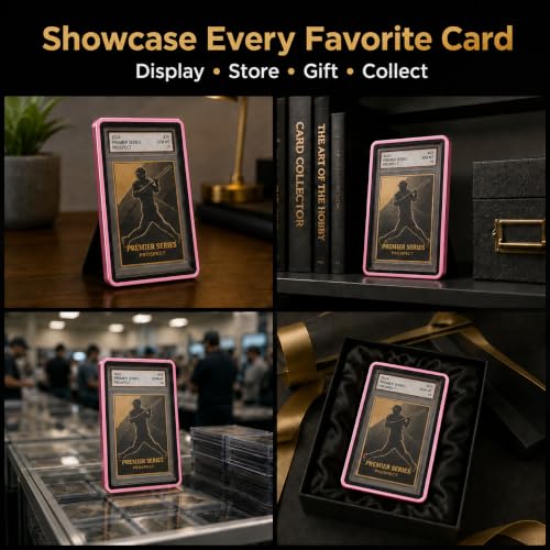 PSA Slab Case, Magnetic 9-Point Lock Display Protector,Magenta - color: Magenta