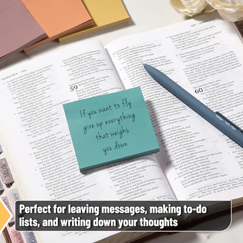 Mr. Pen- Sticky Notes, 3"x3", 12 Pads, 600 Sheets, New Earthy Colors - color: New Earthy