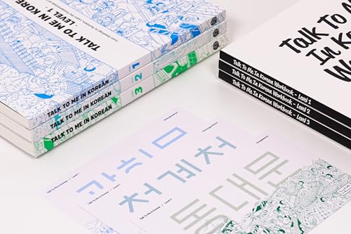 Talk to Me in Korean Mega Beginner Bundle – Levels 1, 2 & 3 Textbooks, Workbooks & Writing Notebook | Complete Korean Learning Set for Adult Beginners with 9 Premium K-Study Gifts