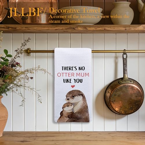 Funny Mom Gifts Kitchen Towels Decorative, Mom Gifts for Mother, Otter Lover Gift for Mother Hand Tea Towels for Bathroom Kitchen Decor, 16x24 Inch - color: Otter Mom