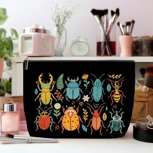 ZHAMEN Insect Makeup Bag for women Travel Organizer Pouch Cosmetic Bags 03 - color: Multicolor 1612