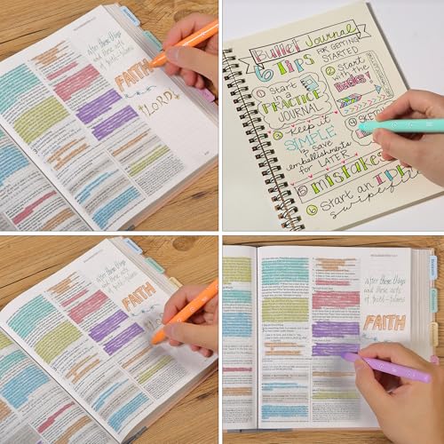 Mr. Pen- Bible Highlighters and Pens No Bleed, 12 Pack - color: Vibrant and Pastel