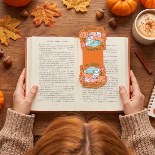 Fall Magnetic Bookmarks for Women, Funny Autumn Magnet Book Mark - color: Funny Autumn