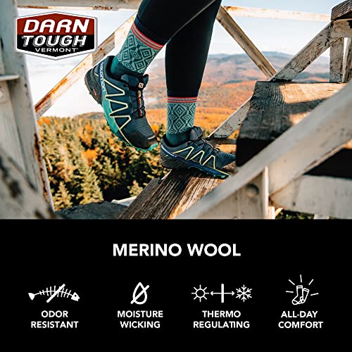 Darn Tough Women's Northwoods Micro Crew Lightweight Hiking Sock (Style 5013) - - color: Earth, size: Medium