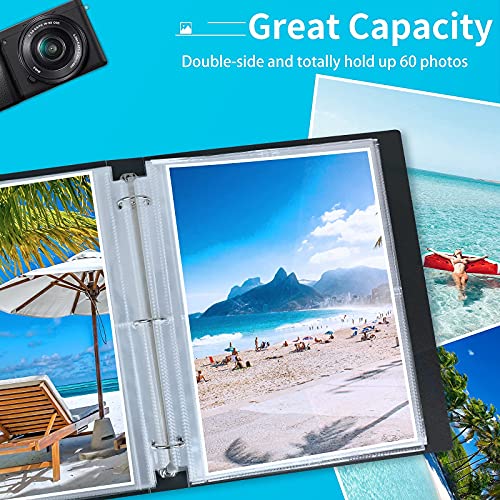 Fabmaker 30 Pack 8x10 Photo Sleeves for 3 Ring Binder, Hold 60 Photos - size: 8x10 inch 1 pocket