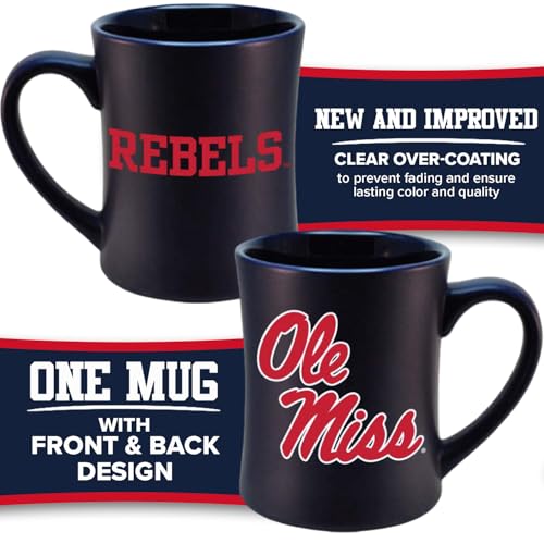 Ole Miss Rebels Ceramic Sculpted Mug 16oz - color: Ole Miss