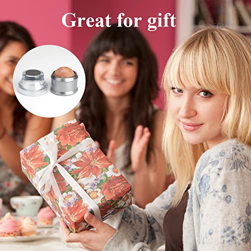 gemshan Massage Roller Ball, Natural Himalayan Salt Ball Roller Hand Massage Toll for Neck,Back,Arm Full Body Massage. (Gray) - color: Gray