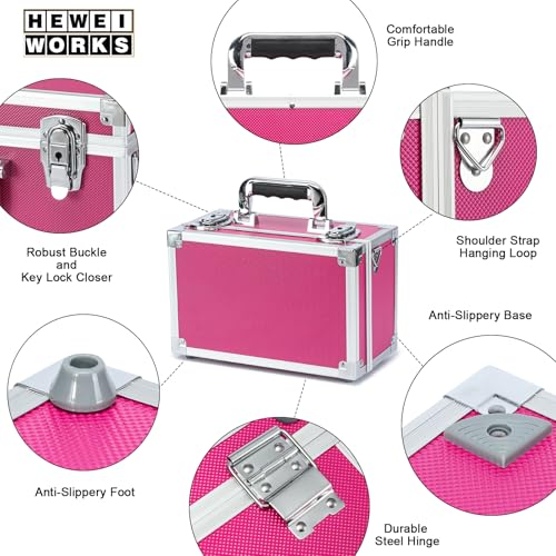 Collectable Trading Card Cases, Toploaders Storage Box, Magnetic Card Storage Hard Cabinet, Graded Card Storage Case, Sports & Trading Collector Storage Box (Pink) - color: Pink, size: Small