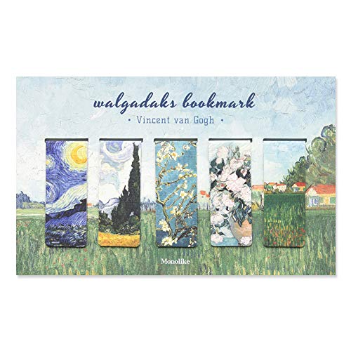 Monolike Magnetic Bookmarks Vincent Van Gogh, Set of 5 - color: Vincent Van Gogh Ver.1