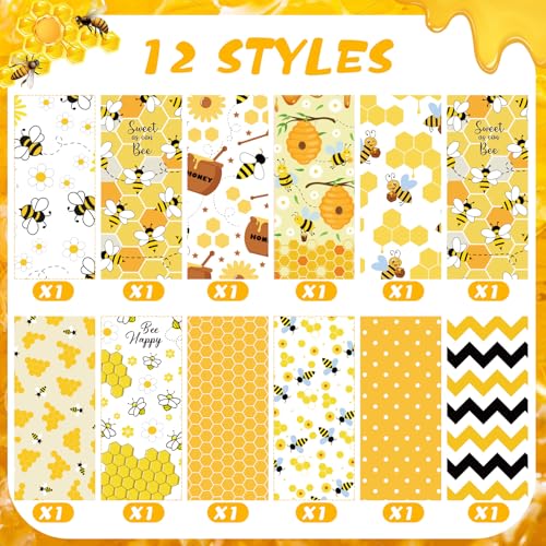 Dispowreath 24 Pcs Bee Sticky Notes with Pens Bee Themed Gifts - style: Bee