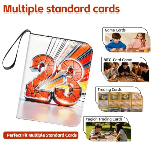 4 Pocket Trading Card Binder, 3-Ring Card Album - color: White, size: Small