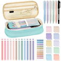 Jutom 39 Pcs Aesthetic Book Annotation Kit,Mint Green,Cute Style - color: Green Beige, style: Cute Style