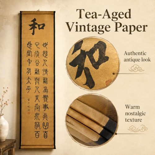 Wall Art Poster Prints Painting Zen Home Decor Chinese Calligraphy Peace - color: G3