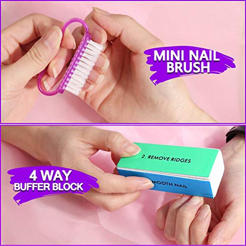 Manicure Nail Files Kit - color: Purple